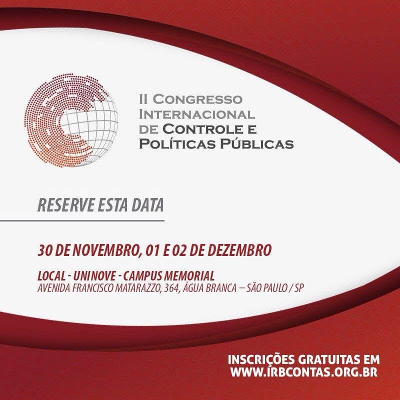 II Congresso Internacional de Controle e Políticas Públicas.
